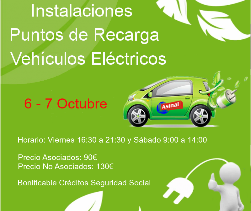 Curso de instalaciones Puntos de recarga Vehículos eléctricos