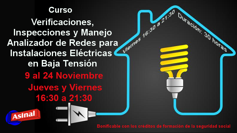 Curso verificaciones, inspecciones y manejo analizador de redes para instalaciones eléctricas en baja tensión
